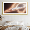 Flaring Disk Black Hole Canvas Art Clock Canvas