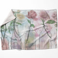 Floral Bottles Blanket Blanket 75 x 100cm Clock Canvas