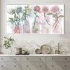Floral Bottles Canvas Art Clock Canvas