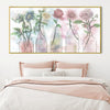 Floral Bottles Canvas Art Clock Canvas