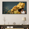 Floral Femme Canvas Art Clock Canvas