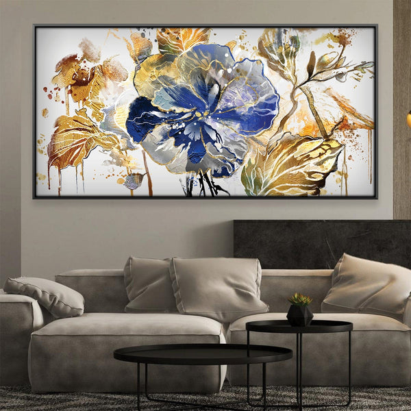 Floral Fusion Fantasia Canvas Art Clock Canvas