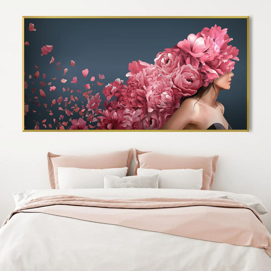 Floral Goddess Canvas Art Clock Canvas