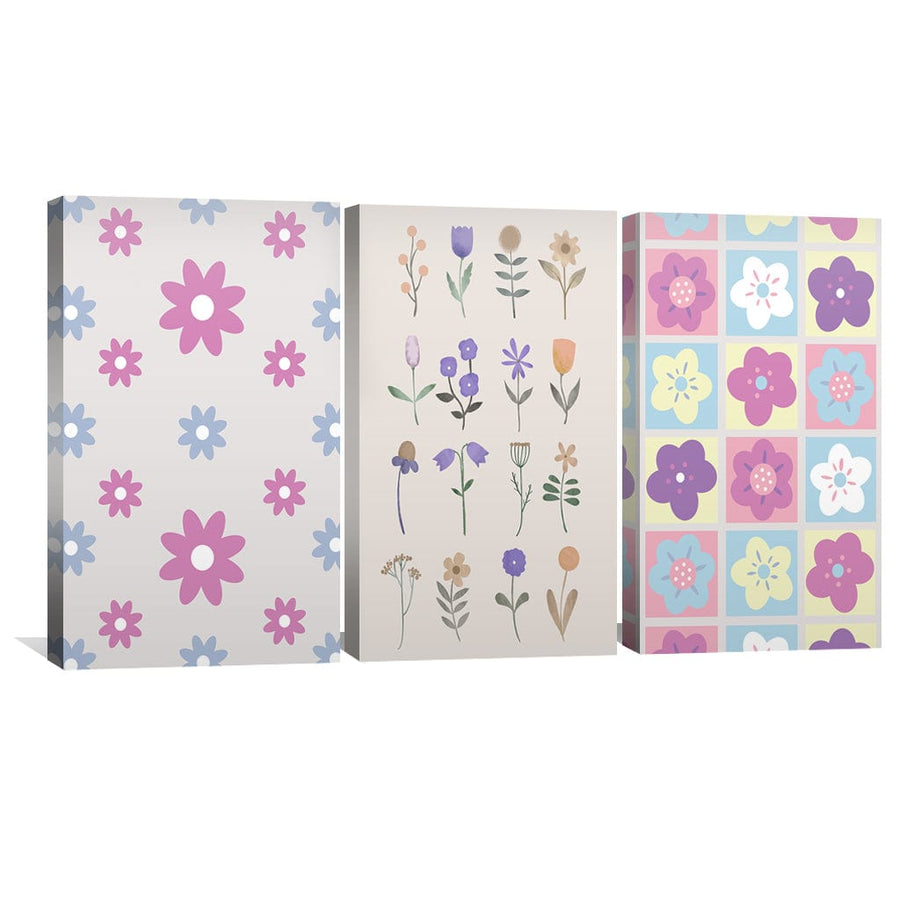 Flourish Patterns Canvas Art Clock Canvas