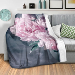Flower Vase Blanket Blanket Clock Canvas
