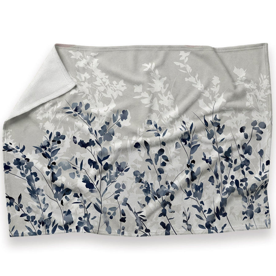 Flowers In The Wind Blanket Blanket 30 x 40in Clock Canvas