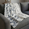 Flowers In The Wind Blanket Blanket Clock Canvas