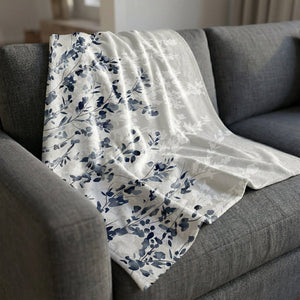 Flowers In The Wind Blanket Blanket Clock Canvas