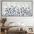 Flowers In The Wind Easy Build Frame Posters, Prints, & Visual Artwork Easy Build Frame & Fabric Print / 40 x 20in Clock Canvas