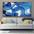Flowing Lines Canvas Art Clock Canvas