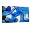 Flowing Lines Canvas Art Clock Canvas