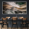 Flowing Wave Canvas Art Clock Canvas