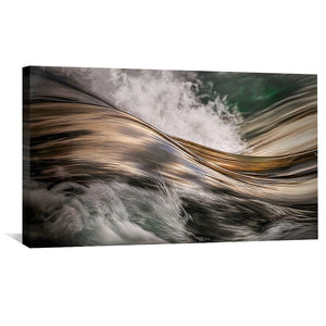 Flowing Wave Canvas Art Clock Canvas