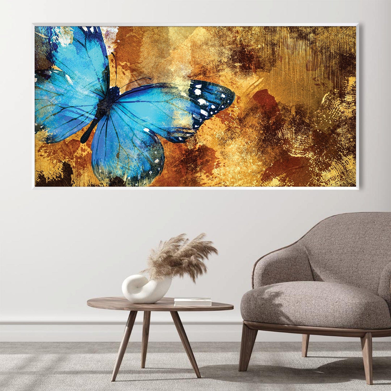 Flutter on the Golden Canal Canvas Art Clock Canvas