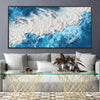 Foam and Flow Canvas Art Clock Canvas