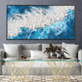 Foam and Flow Canvas Art Clock Canvas