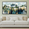 Fog in the North Canvas Art 50 x 25cm / Rolled Prints Clock Canvas