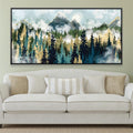 Fog in the North Canvas Art 50 x 25cm / Rolled Prints Clock Canvas