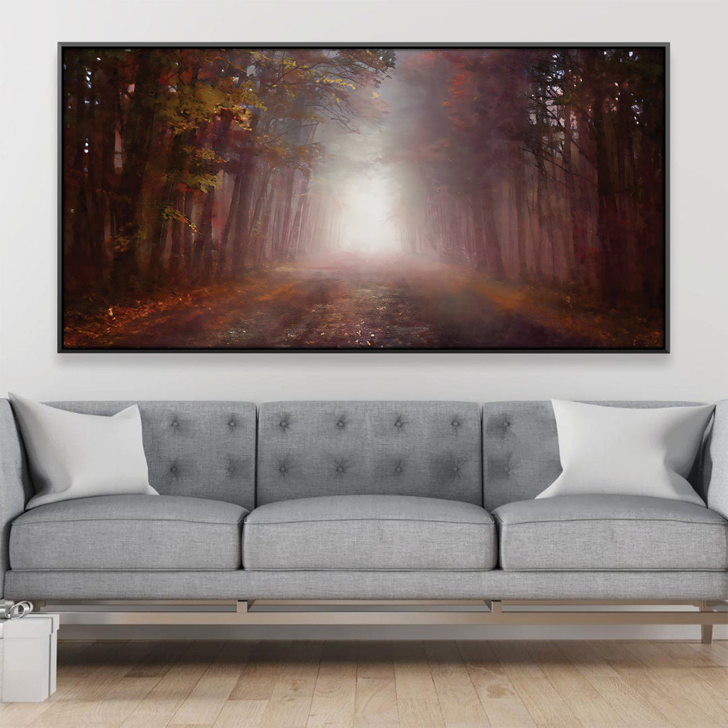 Foggy Forest Path Canvas product thumbnail