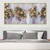 Foil Abstractly Canvas Art Clock Canvas