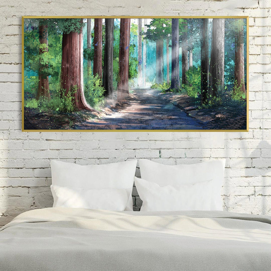 Forest Breaths Canvas Art Clock Canvas
