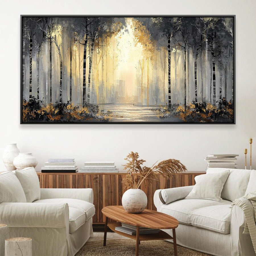 Forest Cathedral Canvas Art 20 x 10in / Canvas Clock Canvas