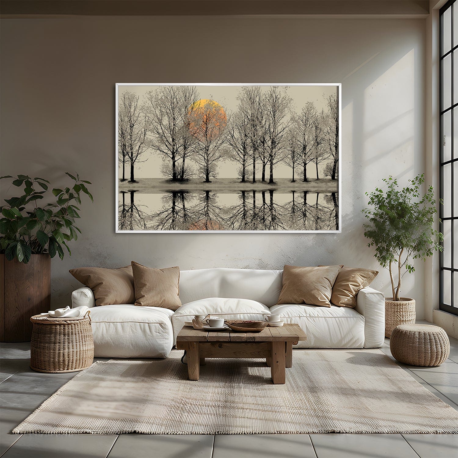 Forest Dawn Canvas Art Clock Canvas
