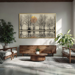 Forest Dawn Canvas Art Clock Canvas