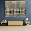 Forest Dawn Easy Build Frame Art Easy Build Frame & Fabric Print / 40 x 30in Clock Canvas