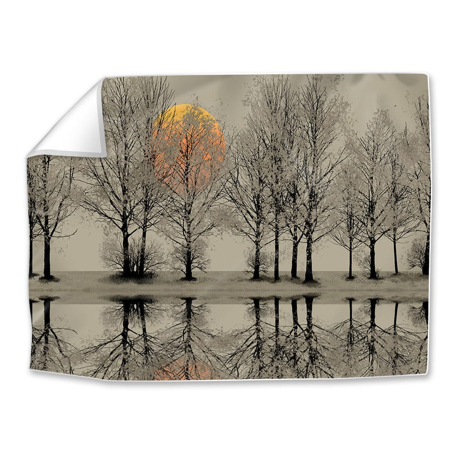 Forest Dawn Easy Build Frame Art Fabric Print Only / 40 x 30in Clock Canvas