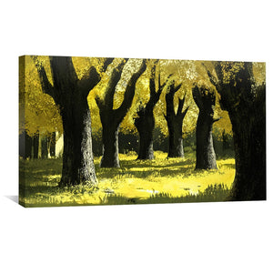 Forest Grove Canvas Art Clock Canvas