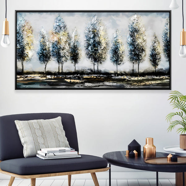 Forest in The Trees Canvas Art 50 x 25cm / Unframed Canvas Print Clock Canvas