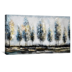 Forest in The Trees Canvas Art Clock Canvas