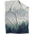 Forest Landscape B Blanket Blanket 30 x 40in Clock Canvas