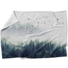 Forest Landscape Blanket Blanket Clock Canvas