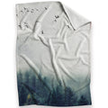 Forest Landscape C Blanket Blanket 30 x 40in Clock Canvas