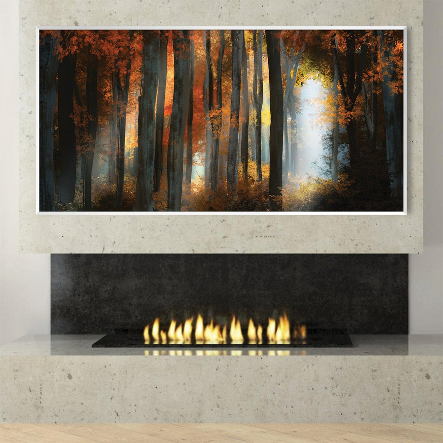 Forest Last Light Canvas Art Clock Canvas
