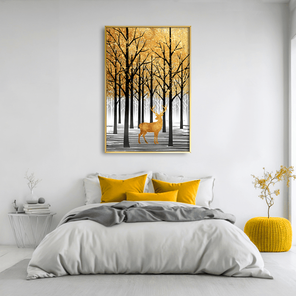 Forest of Gold and Grace Canvas Art Clock Canvas