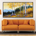 Forest of Gold Canvas Art 20 x 10in / Canvas Clock Canvas