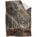 Forest Serenity Blanket Blanket 30 x 40in Clock Canvas
