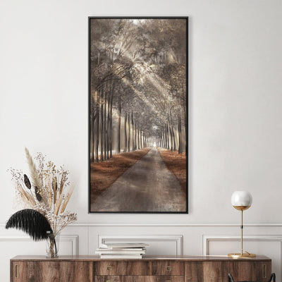 5-Panel Abstract Circuit Board Wall Art – Framed Canvas Painting For Living Room & Office (60x32in)