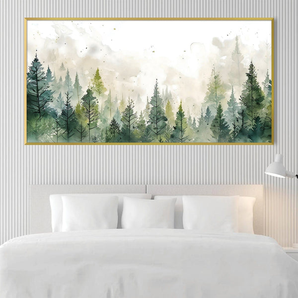 Forest Shades Canvas Art Clock Canvas