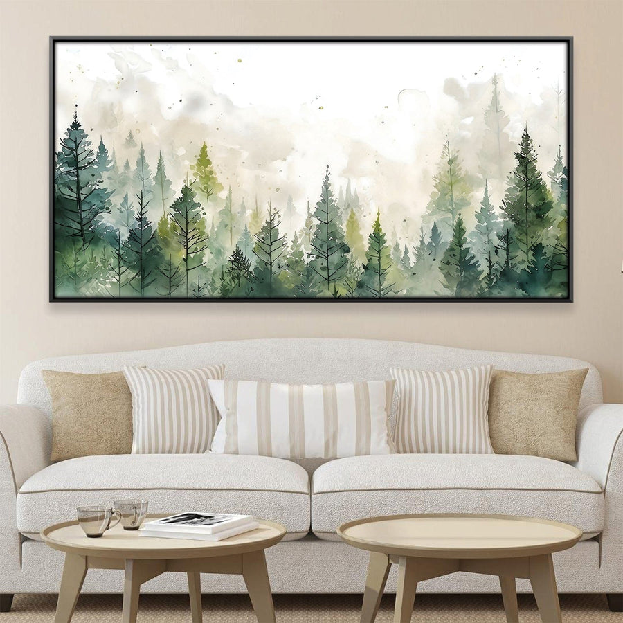 Forest Shades Canvas Art Clock Canvas