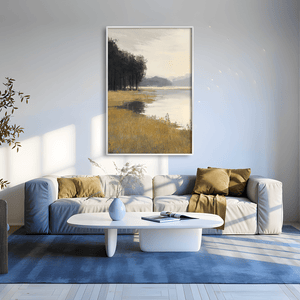 Forest Shorline Canvas Art Clock Canvas