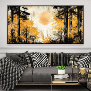 Forest Solstice Canvas Art 20 x 10in / Canvas Clock Canvas