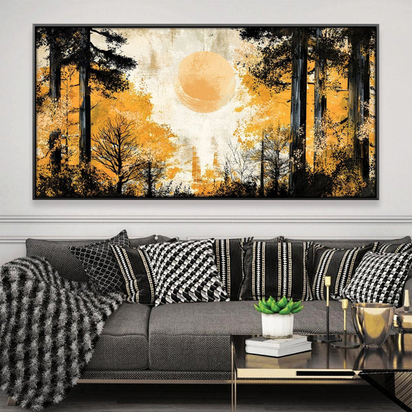 Forest Solstice Canvas Art 20 x 10in / Canvas Clock Canvas