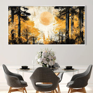 Forest Solstice Canvas Art Clock Canvas