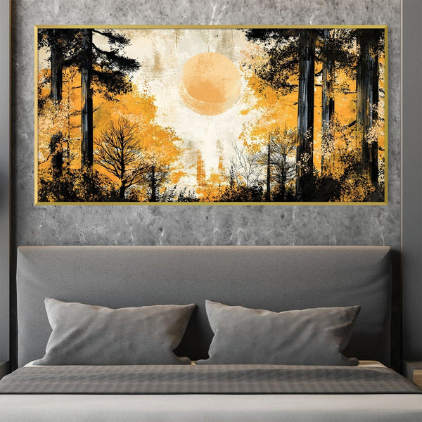 Forest Solstice Canvas Art Clock Canvas