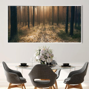 Forest Stillness Canvas Art Clock Canvas