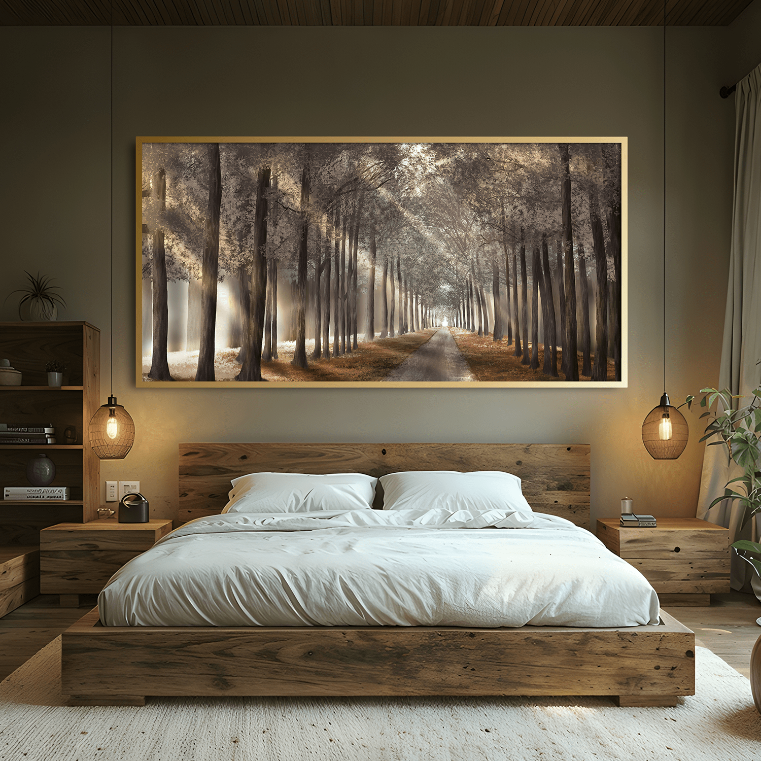 Forest Strolls Canvas Art Clock Canvas